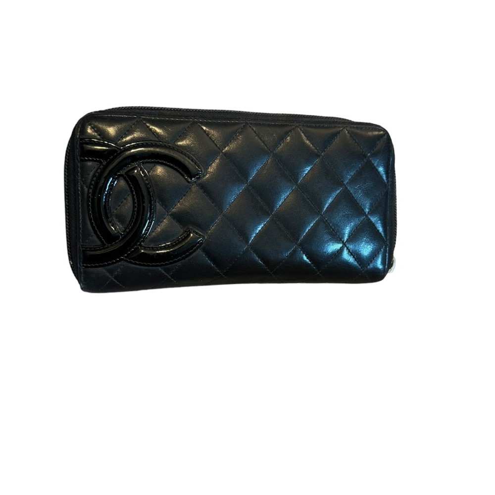 Chanel Cambon Black Quilted Wallet